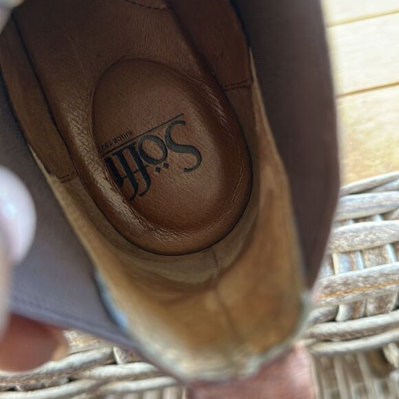 Sofft Leather Brown Heeled Chelsea Boots 8 - Picture 6 of 9